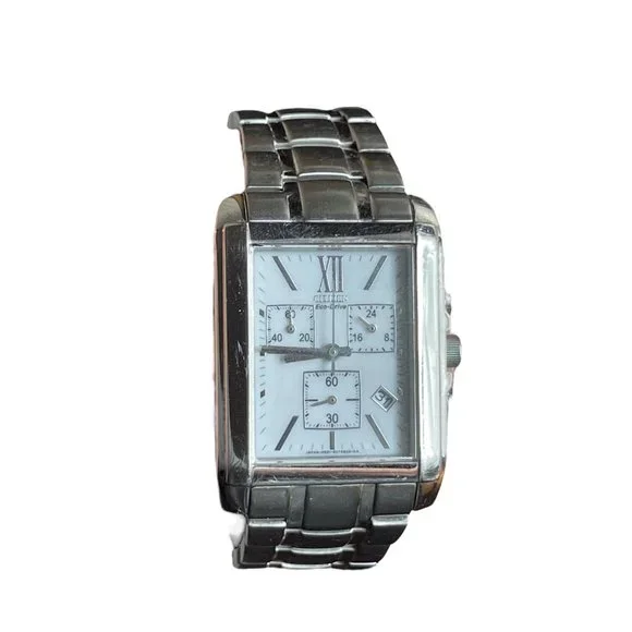 CITIZEN ECO-DRIVE Stainless Steel Water Resistant H501-S047731 SAPPHIRE WATCH
